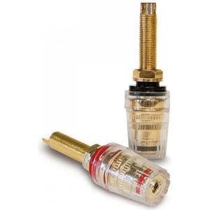 Bananenboeksen - Audio Aansluitingen - Vergulde Contacten - Transparante Isolatie