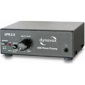 Dynavox - UPR-2.0 - USB Platenspeler Voorversterker - Zwart - Inclusief Recording Software Audacity