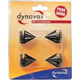 Dynavox Spikes 4-delig - Zwart