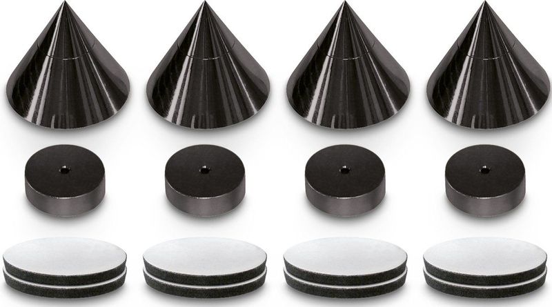 Dynavox Spikes 4-delig - Zwart