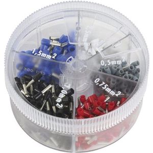 Adereindhulzen Set - 400 Delig - Gekleurd - 0,5mm t/m 2,5mm