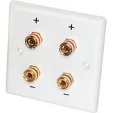 Dynavox - LSWand Aansluitpaneel - Luidsprekeronderdelen - Wit - Kunststof