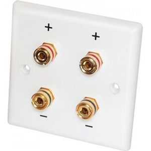 Dynavox - LSWand Aansluitpaneel - Luidsprekeronderdelen - Wit - Kunststof