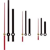 Quartz Stille Klok Los Uurwerk - Wandklok - Uurwerk vervangen - Bevestiging 3mm - Zwart