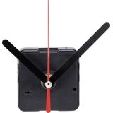 Quartz Stille Klok Los Uurwerk - Wandklok - Uurwerk vervangen - Bevestiging 3mm - Zwart