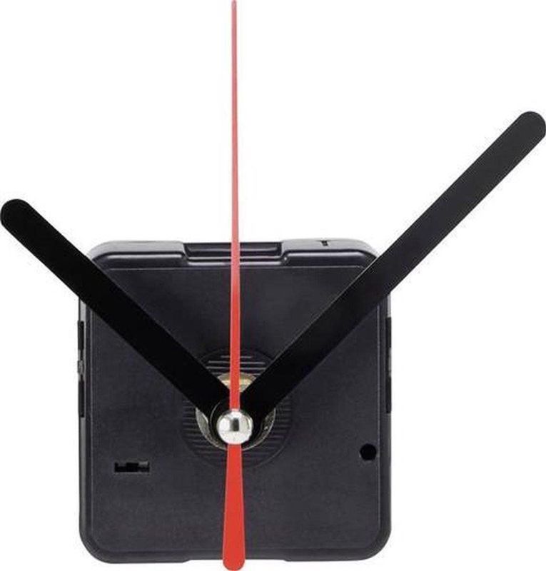 Quartz Stille Klok Los Uurwerk - Wandklok - Uurwerk vervangen - Bevestiging 3mm - Zwart