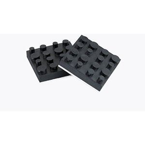 Dynavox Antivibe rubber voor apparaten en boxen, vierkant, 40 x 40 mm, set van 4