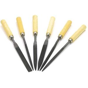Blanko - Set van 6 Vijlen - Diverse Vormen - 18 cm - Etui