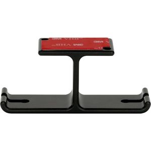 Dynavox Hoofdtelefoonhouder Duo, universele houder voor maximaal 2 headsets van aluminium, lijm- of schroefmontage voor tafel of plank, zwart