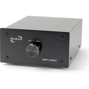 Dynavox AMP-S MKII - Versterker- en Boxschakelaar - Zwart - Metalen Behuizing