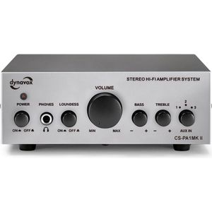 Dynavox CS-PA1 MK2 kleine versterker 60 watt in het zilver