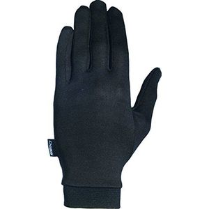 Chiba Zijden handschoen, zwart.
