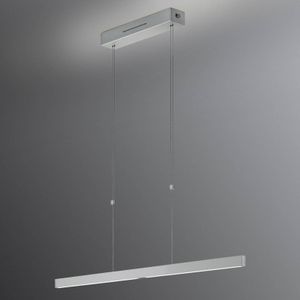 Knapstein LED hanglamp Linn gebarensensor nikkel mat 68 cm