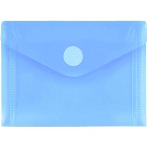 10 FolderSys Dokumententaschen DIN A7 blau glatt 0,20 mm