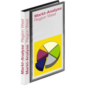 Pr&#228;sentations-Sichtbuch A5 20 H&#252;llen PP schwarz