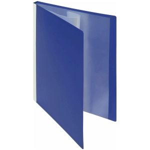 Foldersys Sichtbuch A4 30 Hüllen Rückentasche PP neutral blau