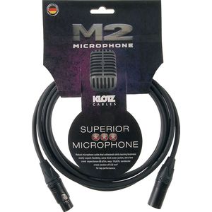 Klotz M-2 Microfoonkabel 15m Xlr F/Xlr M zwart