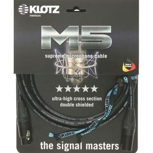 Klotz microkabel M5 High End 6m XLR M5FM06, Neutrik - Microfoonkabel