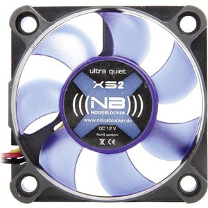 NoiseBlocker BlackSilent XS2 PC-ventilator - Zwart - 50x50x10 mm