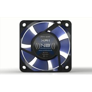NoiseBlocker BlackSilent XR-2 PC-ventilator Zwart, Blauw (transparant) (b x h x d) 60 x 60 x 25 mm