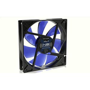 Noiseblocker BlackSilentFan XL1 (120 mm - 1 x) - PC ventilator - Blauw - Transparant - Zwart