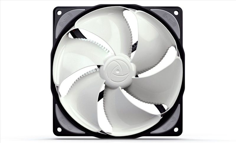 NoiseBlocker NB-eLoop B12-4 PC-ventilator Wit, Zwart (b x h x d) 120 x 120 x 25 mm