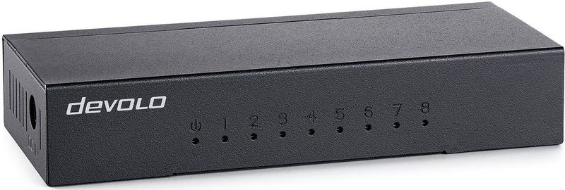 Devolo - Gigabit Switch - 8 Poorten - Unmanaged - 1000 Mbit/s