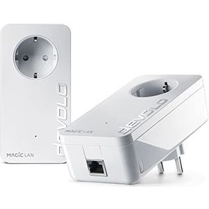 Devolo Magic 2 - 2400 LAN Starter Kit dLAN 2.0: wereldwijd de snelste Powerline Starterkit voor betrouwbaar thuisnetwerk eenvoudig door muren en plafonds heen via de stroomkabel tot 2400 Mbit/s