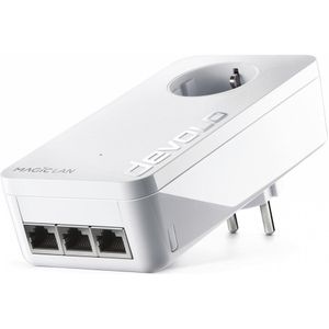 Devolo - Magic 2 - Powerline - Wit - 2400 Mbit/s - 3 Gigabit LAN-poorten