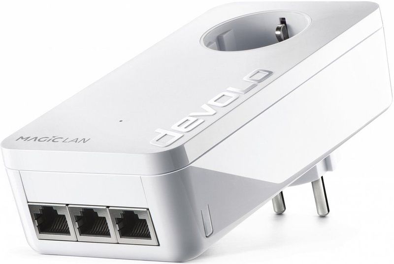 Devolo - Magic 2 - Powerline - Wit - 2400 Mbit/s - 3 Gigabit LAN-poorten