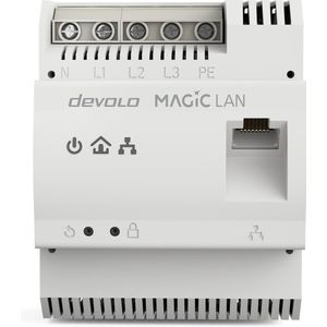 Devolo Magic 2 LAN DINrail - Powerline Adapter - 2400 Mbit/s - Wit - 1-pack