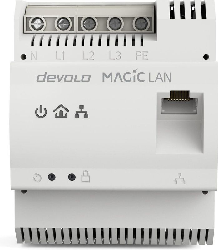 Devolo Magic 2 LAN DINrail - Powerline Adapter - 2400 Mbit/s - Wit - 1-pack