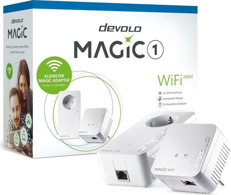Devolo - Magic 1 WiFi Mini - Starter Kit - Wit - Powerline