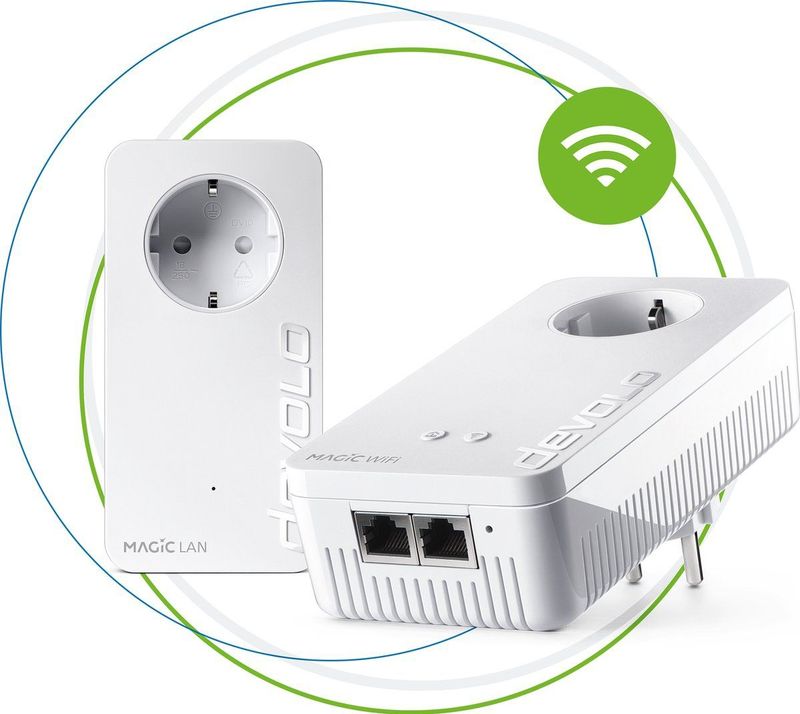 Devolo Magic 2 WiFi next Starter Kit 2400 Mbit/ Ethernet LAN Wit 2 stuk