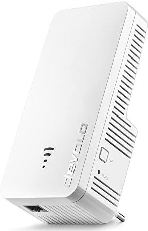 devolo WiFi 6 Repeater 3000, WiFi Versterker - tot 3.000 Mbps, WiFi Repeater, Mesh WiFi stopcontact, 1x Gigabit LAN, WiFi Access Point, WiFi extender, wit