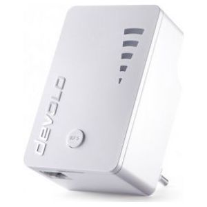 devolo WiFi Repeater 5 (ac): WiFi-versterker, 1200 Mbps, 1x Gigabit Ethernet-poort, WPS, WiFi-repeater compatibel met alle internetboxen, signaalweergave, toegangspunt, Franse stekker