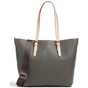 Bugatti Ella Tote Bag L - Dames Handtassen Vrouwen Grote Handtas, Shopper Werk Schoudertas - Olijf