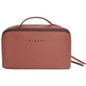 bugatti Almata make-up tas met grote opening, toilettas, in abrikoos