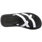 Siebi - Badslippers - Zwart/wit - Sportief