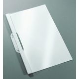 100 dots Thermo-Bindemappen mit Abheftlasche weiß Hochglanzkarton für 30 - 40 Blatt