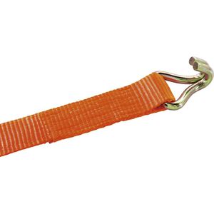 Sjorband, standaardratel met spitse haak, max. hijsvermogen 500 kg, VE = 2 stuks, lengte 6000 mm