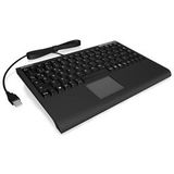 KeySonic - ACK-540 U+ Mini-Keyboard - Zwart - USB - Duits Toetsenbord Layout