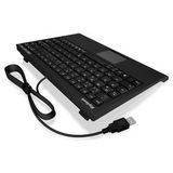 KeySonic - ACK-540 U+ Mini-Keyboard - Zwart - USB - Duits Toetsenbord Layout