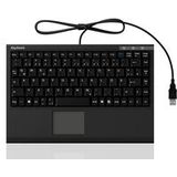 KeySonic - ACK-540 U+ Mini-Keyboard - Zwart - USB - Duits Toetsenbord Layout