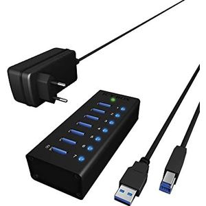 ICY BOX IB-AC618 USB 3.2 Gen 1 (3.1 Gen 1) Type-B 5000 Mbit/s Zwart