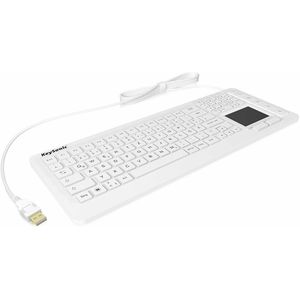 KeySonic KSK-6231INEL toetsenbord Universeel USB QWERTZ Duits Wit