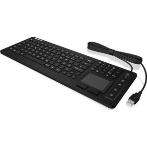 KeySonic KSK-6231INEL toetsenbord USB QWERTZ Duits Zwart