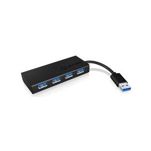 ICY BOX - IB-AC6104-B - USB Hub - Blauw - USB 3.0 - 4 Poorten