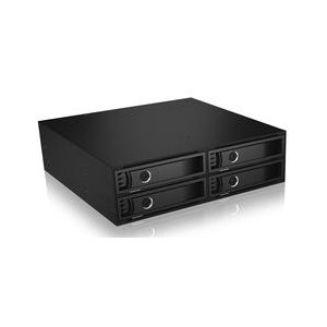 ICY BOX CY BOX IB-2242SSK Back Plane für 4x 2,5 SATA/SAS Festplatten/SSDs in 1x 5,25 S Bevestigingsframe voor 2,5 inch