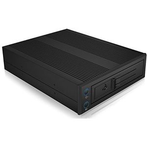 ICY BOX HDD Behuizing - 3.5 inch - Zwart - Aluminium/RVS - Hot Swap